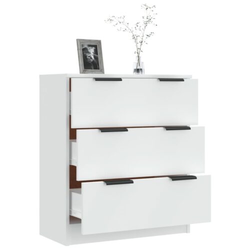 Sideboard White 60x30x70cm Engineered Wood - Image 4