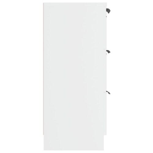 Sideboard White 60x30x70cm Engineered Wood - Image 6