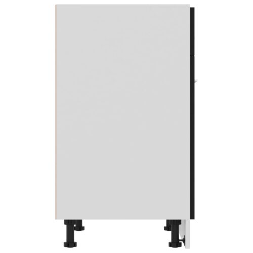 Drawer Bottom Cabinet Black 60x46x81.5cm Engineered Wood - Image 6