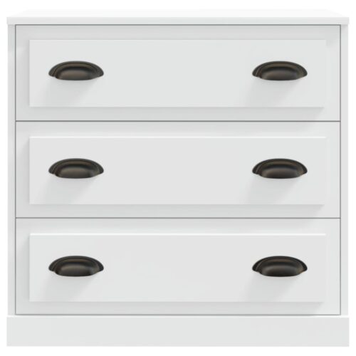 Sideboard White 70x35.5x67.5cm Engineered Wood - Image 4