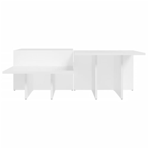 Coffee Tables 2pcs White Engineered Wood - Image 5