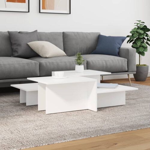 Coffee Tables 2pcs White Engineered Wood - Image 9