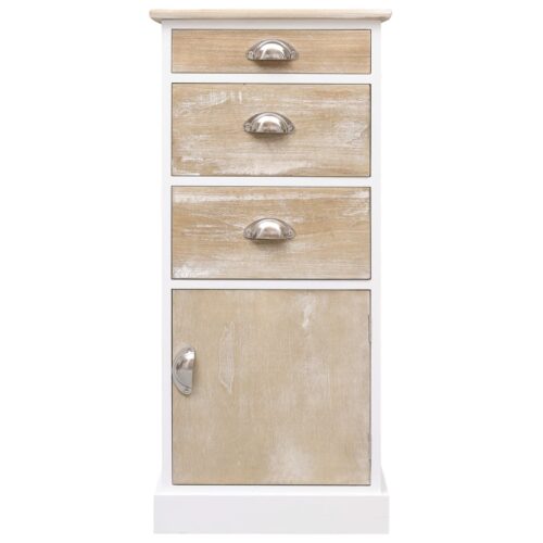 Side Cabinet 38x28x86cm Paulownia Wood - Image 2