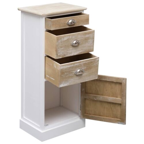 Side Cabinet 38x28x86cm Paulownia Wood - Image 4