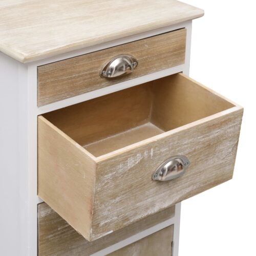 Side Cabinet 38x28x86cm Paulownia Wood - Image 5
