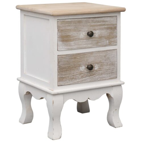 Bedside Cabinets 2pcs 35x30x50cm Paulownia Wood - Image 2