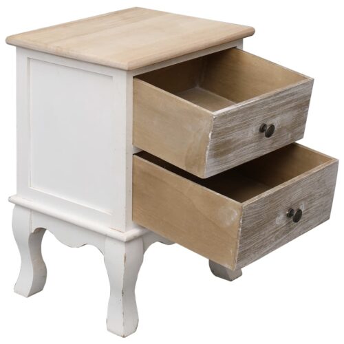 Bedside Cabinets 2pcs 35x30x50cm Paulownia Wood - Image 5