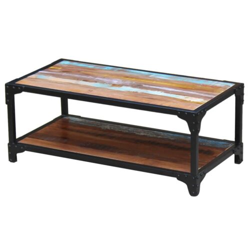 Coffee Table Solid Reclaimed Wood - Image 2