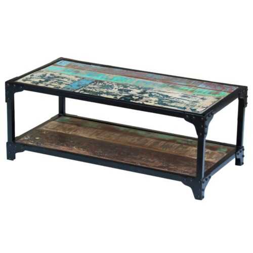 Coffee Table Solid Reclaimed Wood - Image 4