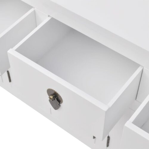 Sideboard Chinese Style Solid Wood White - Image 5
