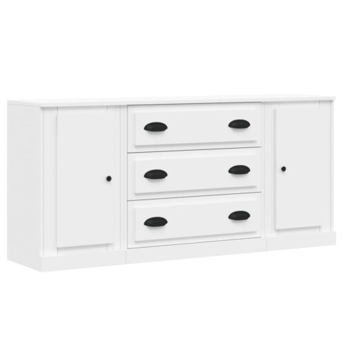 Sideboards 3pcs White Engineered Wood - Image 5