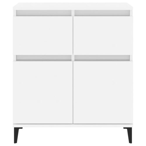 Sideboard High Gloss White 60x35x70cm Engineered Wood - Image 7