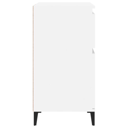 Sideboard High Gloss White 60x35x70cm Engineered Wood - Image 8