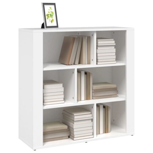 Sideboard White 80x30x80cm Engineered Wood - Image 4