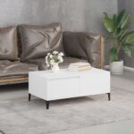 Coffee Table White 90x50x36.5cm Engineered Wood