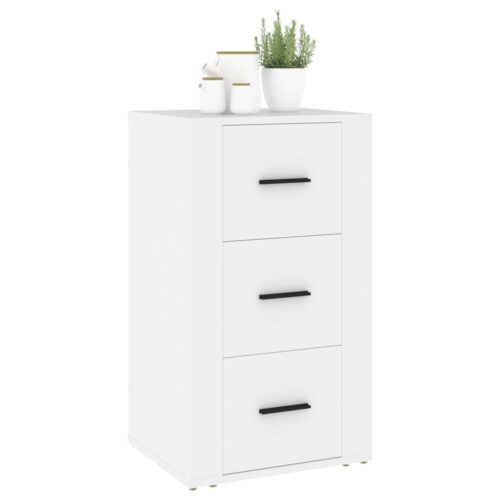 Sideboard White 40x33x70cm Engineered Wood - Image 8