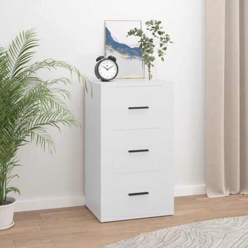 Sideboard White 40x33x70cm Engineered Wood - Image 10