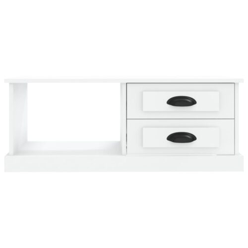 Coffee Table White 90x50x35cm Engineered Wood - Image 6