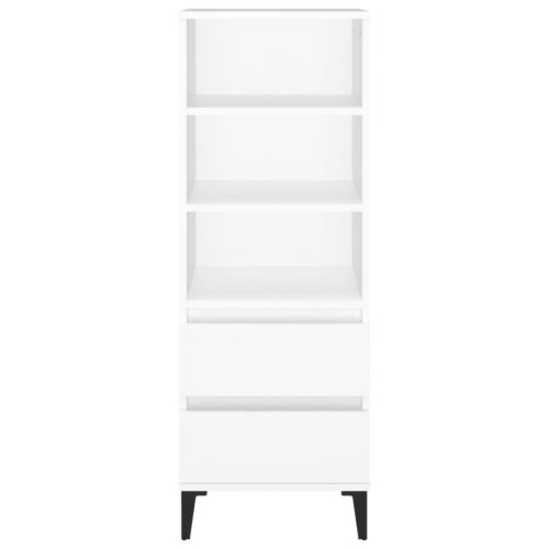 Highboard White 40x36x110cm Engineered Wood - Image 3