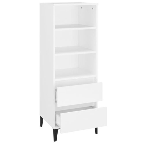 Highboard White 40x36x110cm Engineered Wood - Image 4
