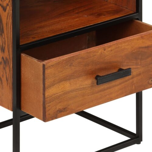 Bed Cabinet 40x30x50cm Solid Acacia Wood - Image 7