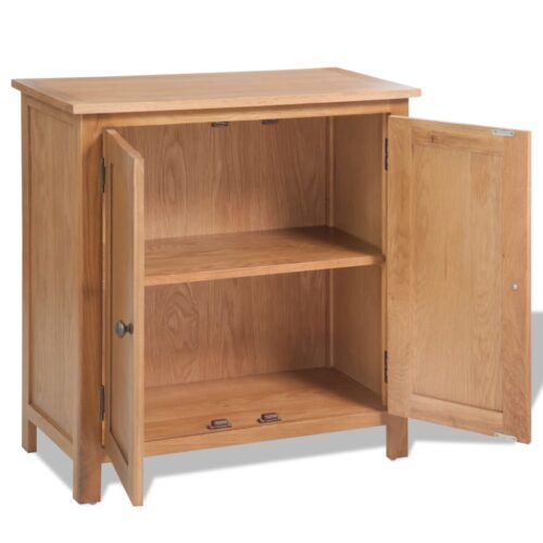 Sideboard 70x35x75cm Solid Oak Wood - Image 4
