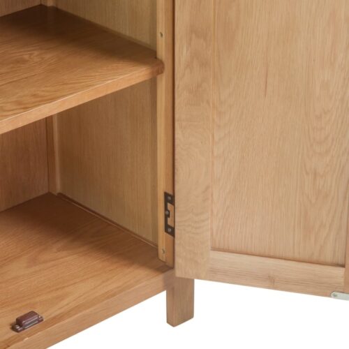 Sideboard 70x35x75cm Solid Oak Wood - Image 5
