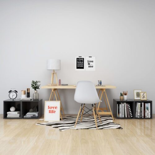 TV Cabinets 4pcs Grey 37x35x37cm Engineered Wood - Image 6