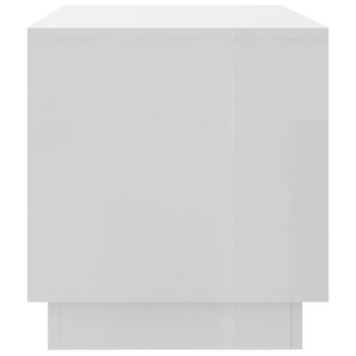 TV Cabinet High Gloss White 102x41x44cm Engineered Wood - Image 6