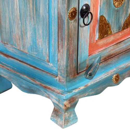 Nightstand Solid Mango Wood Blue - Image 8