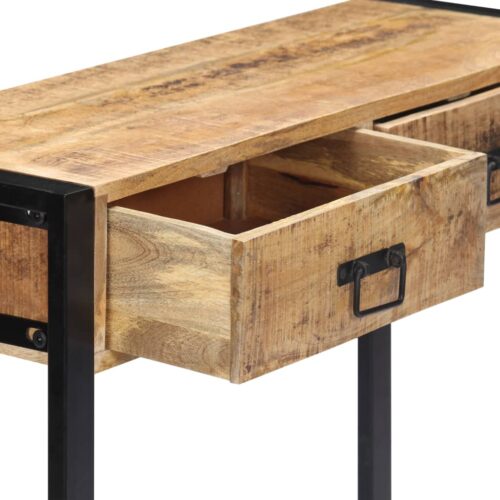 Console Table 90x30x75cm Solid Mango Wood - Image 5
