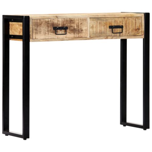 Console Table 90x30x75cm Solid Mango Wood - Image 8