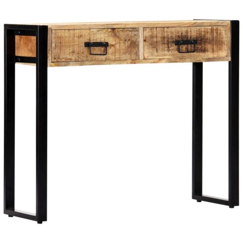 Console Table 90x30x75cm Solid Mango Wood - Image 9