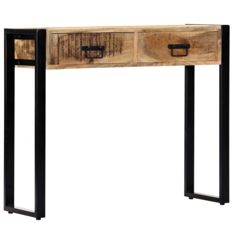 Console Table 90x30x75cm Solid Mango Wood - Image 11