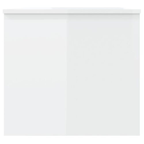 Coffee Table High Gloss White 102x50.5x46.5cm Engineered Wood - Image 7
