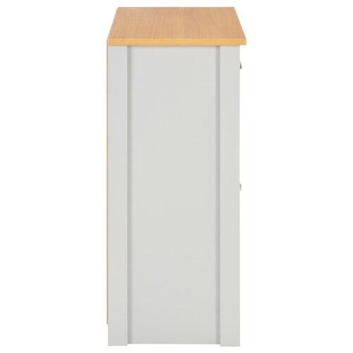 Wooden Sideboard Kitchen Living Room Storage Rack Shelf Drawers Table Vintage Grey 79x35x81cm - Image 5