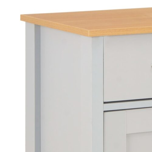 Wooden Sideboard Kitchen Living Room Storage Rack Shelf Drawers Table Vintage Grey 79x35x81cm - Image 7