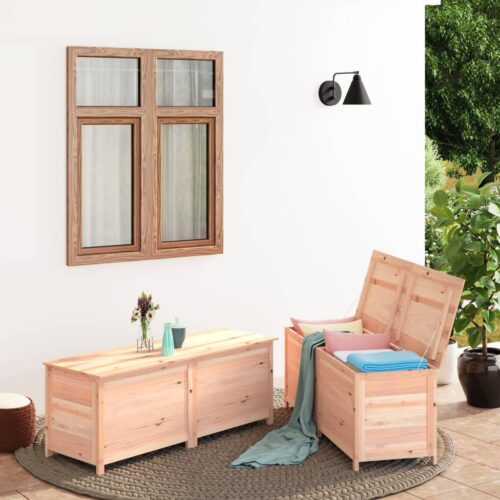 Outdoor Cushion Box 150x50x56cm Solid Wood Fir - Image 8