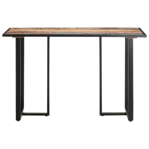 Dining Table 120cm Solid Reclaimed Wood - Image 2