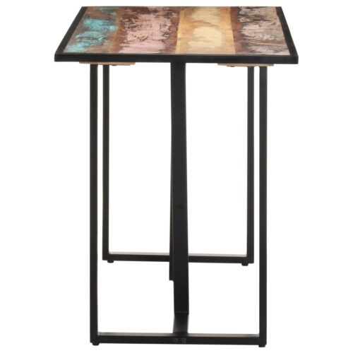 Dining Table 120cm Solid Reclaimed Wood - Image 3