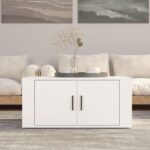 Coffee Table White 80x50x36cm Engineered Wood