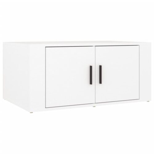 Coffee Table White 80x50x36cm Engineered Wood - Image 2