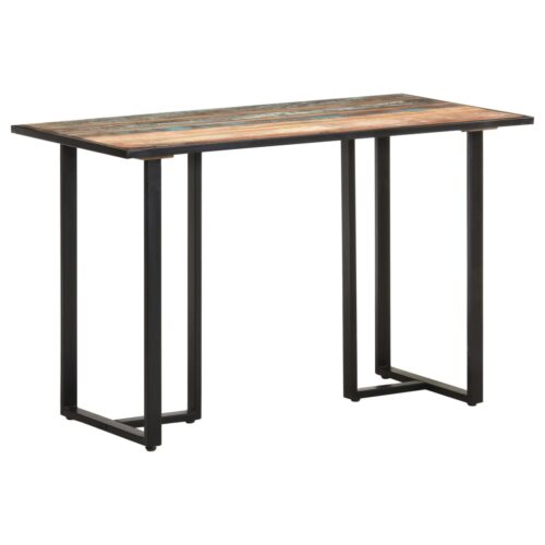Dining Table 120cm Solid Reclaimed Wood - Image 8