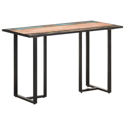 Dining Table 120cm Solid Reclaimed Wood - Image 10
