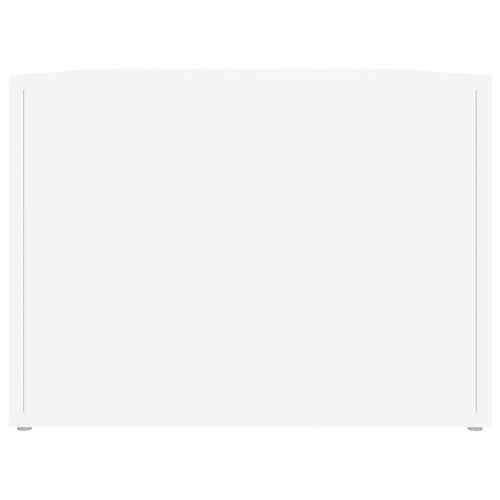 Coffee Table White 80x50x36cm Engineered Wood - Image 7