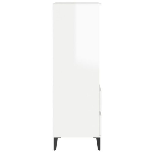 Highboard High Gloss White 40x36x110cm Engineered Wood - Image 5