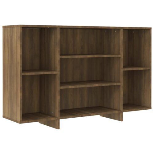 Sideboard Brown Oak 120x30x75cm Engineered Wood - Image 2