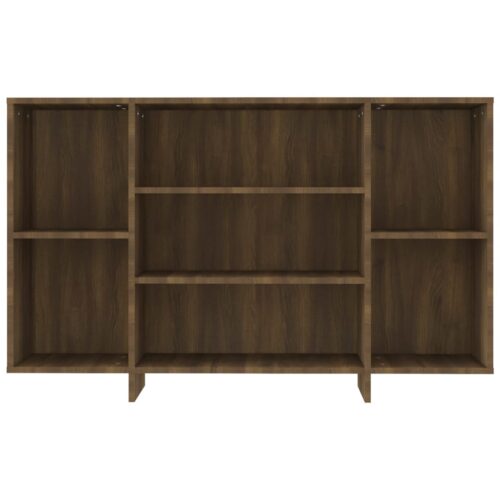 Sideboard Brown Oak 120x30x75cm Engineered Wood - Image 5