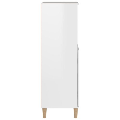 Highboard High Gloss White 60x36x110cm Engineered Wood - Image 4