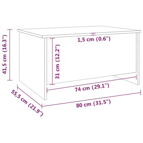 High Gloss Lift Up Top Coffee Table Sofa Side Hidden Book Storage Space Convertible White - Image 8